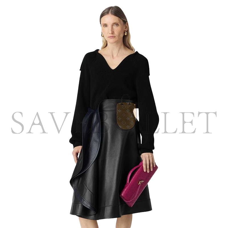 B0tt*ga Ven*ta ANDIAMO CLUTCH OSTRICH LEATHER 805241V3RQ35568 (31*13*3cm)